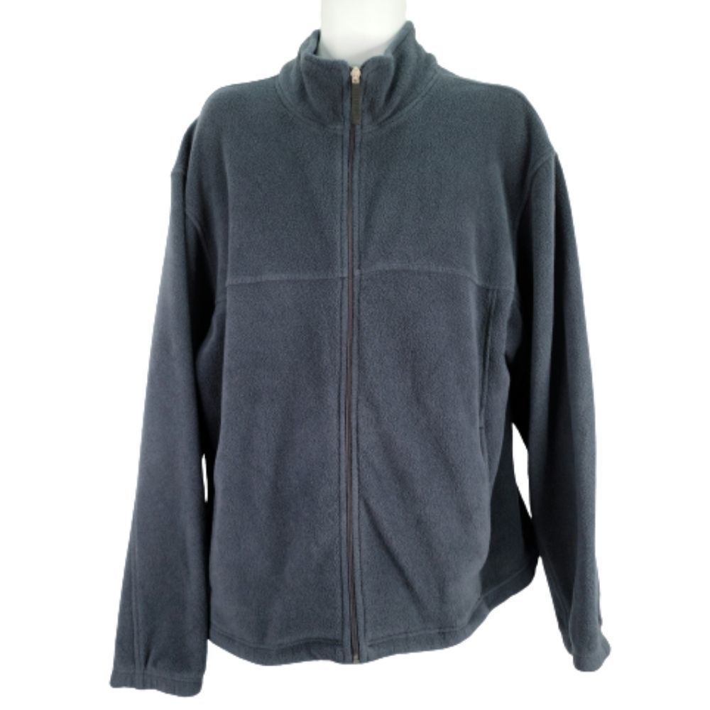 Reel Legends Fleece Full Zip Jacket Blue Mock